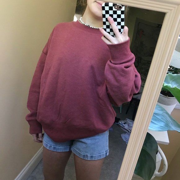 American Eagle Outfitters Tops - ⭐️//pink crew neck ♡ s